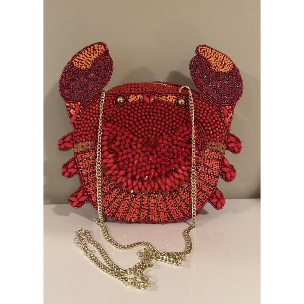New Release Handcrafted in India Crab Beach Beaded Bag Viral‎ TikTok
